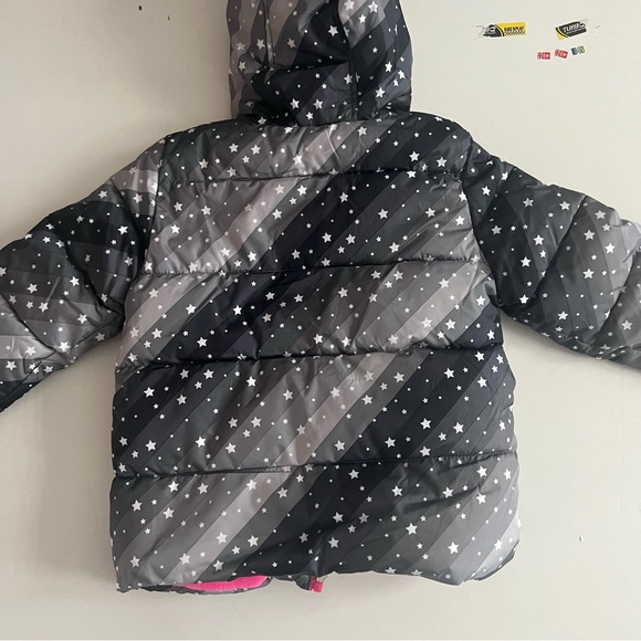 Pink Platinum Girls Heavyweight 2-Piece Skisuit Snowsuit Set Pink Grey Size 4 - Picture 4 of 11